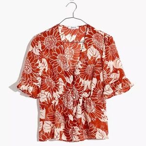 Madewell Silk Top size 4